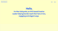 Desktop Screenshot of maxgvaliquette.com