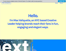 Tablet Screenshot of maxgvaliquette.com